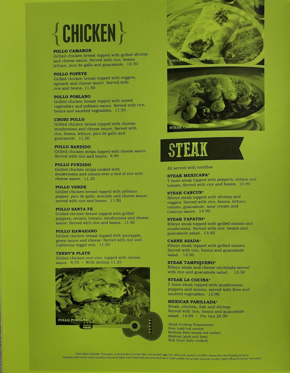 La Cocina Mexican Restaurant Menu - Image 5